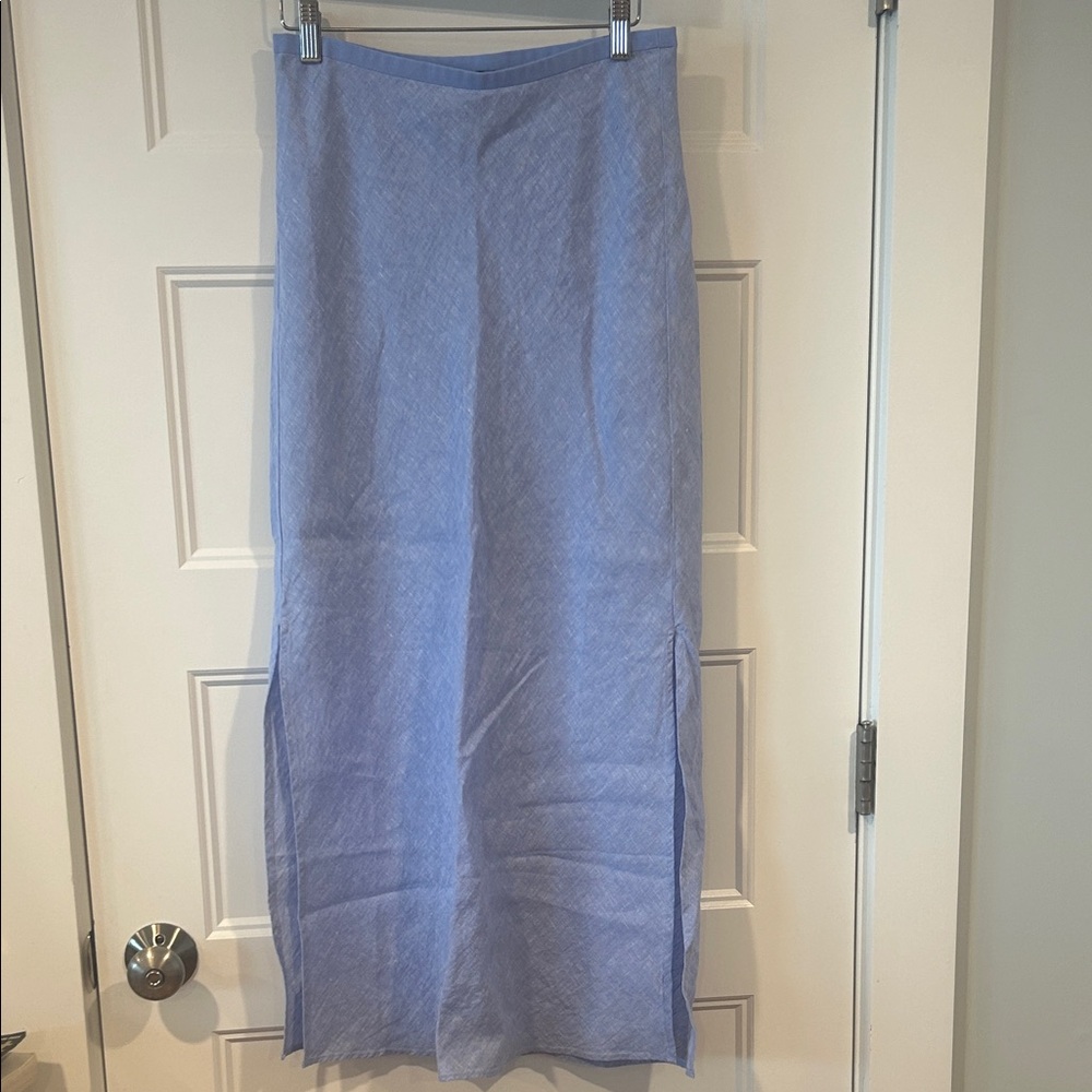 J. Crew Gwyneth slip skirt in linen